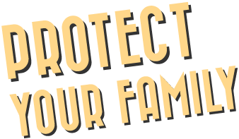 Protect Your Family font image